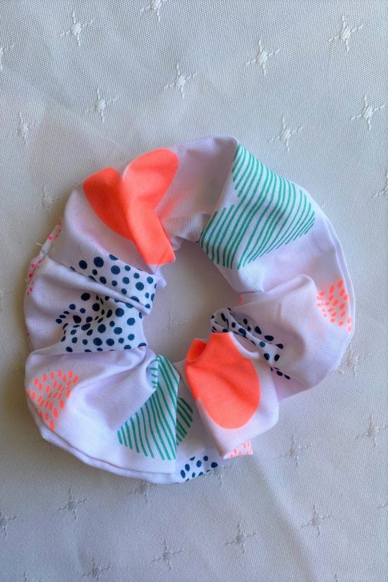 Neon Hearts Scrunchie - Image 3